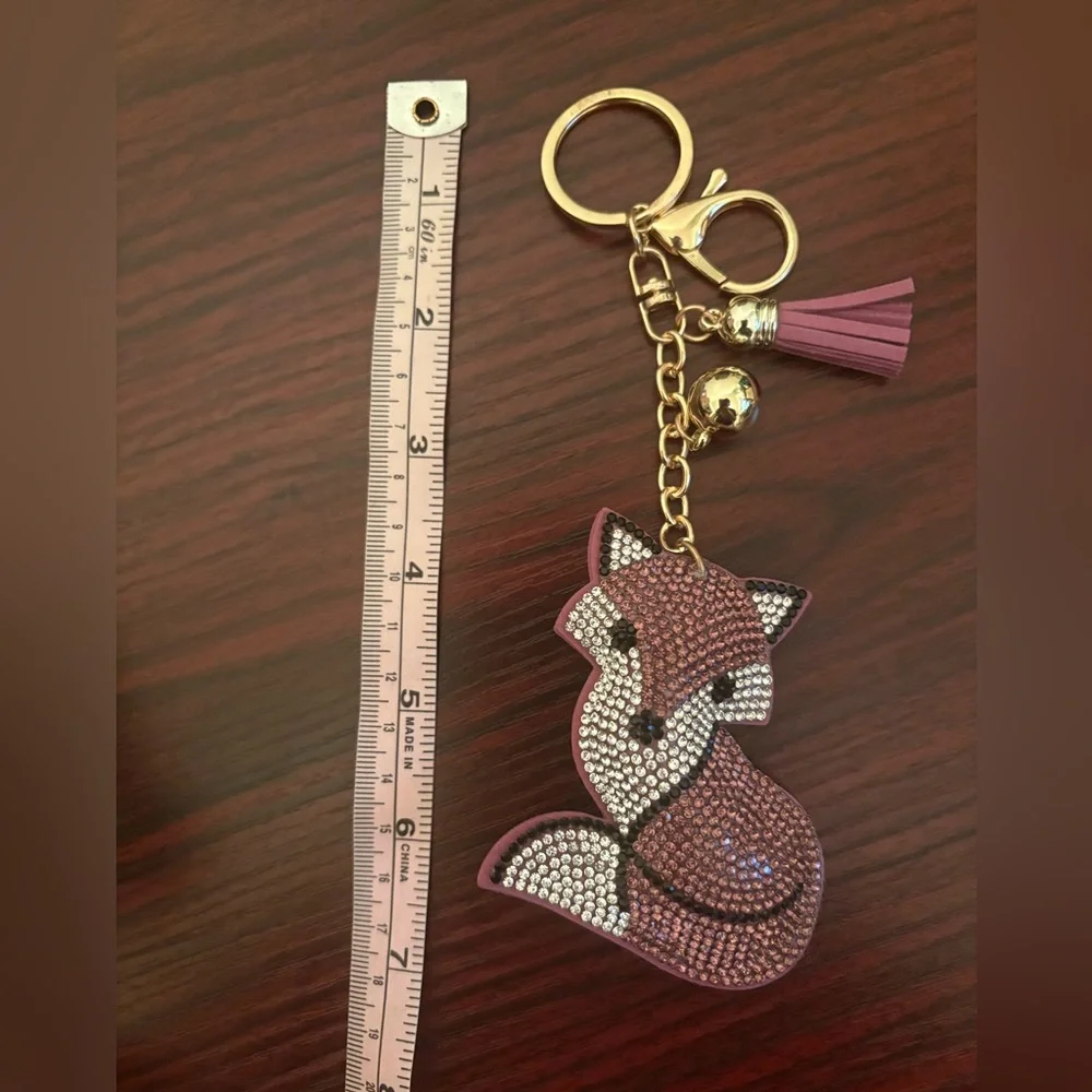 Pink Fox Keychain - Picture 3 of 4